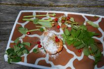 Bezovi krapi s pistacijo title=