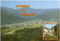 Pogled na Lovrenc s severovzhoda v 90. letih prejšnjega stoletja title=