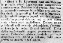 Shod JSDS v Lovrencu
(Mariborski delavec, 27. 1. 1919) title=