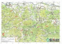 Zemljevid poti iz Prebolda v Liboje preko 9 kontrolnih točk title=